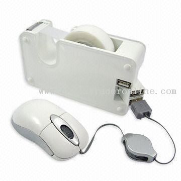 USB Hub with Tape Dispenser and LED Indicator from China