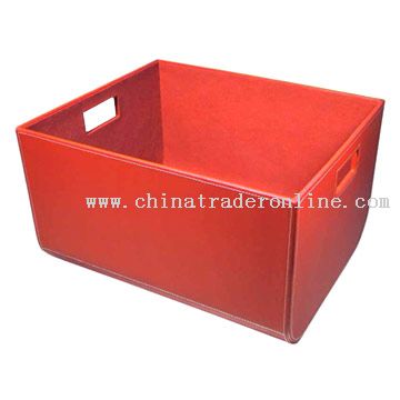 Faux Leather Storage Case from China