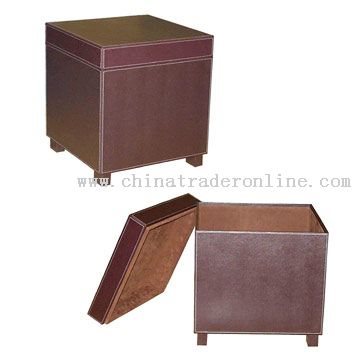 Faux Leather Storage Chests
