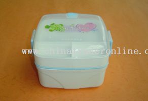 double layers square microwave lunch box from China