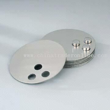 Six-piece Stainless Steel Coaster Set from China