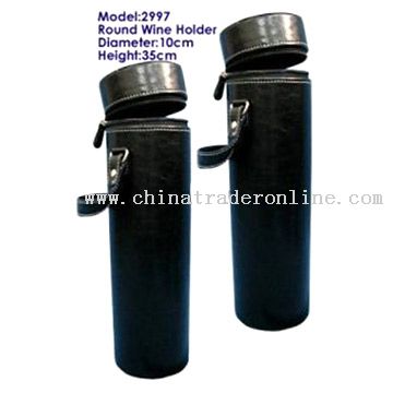 Faux Leather Wine Bottle Carrying Cases from China