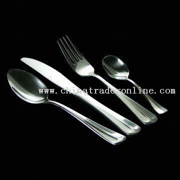 Cutlery Set with Dinner Knife and Spoon