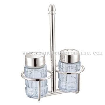 Silver Plated 2-Head Cruet Rack