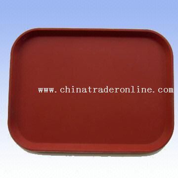 Antiskid Rectangular Tray with Rubber Inlay from China