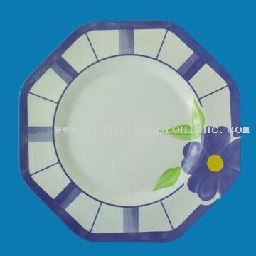 Octagon Melamine Plate wih Four Sizes Available