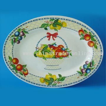 Oval Melamine Plate