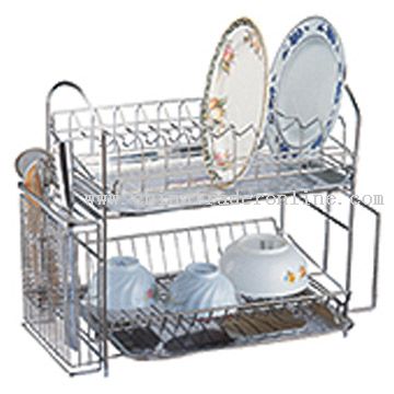 Two-Layer Bowl-Plate Rack from China