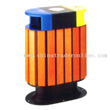 Steel and Timber Dustbin