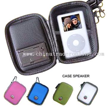 MP3 Player Case Speaker