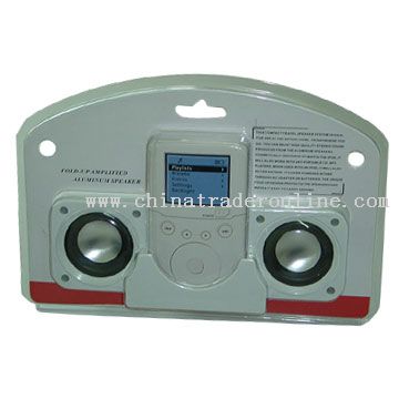 Mini Fold-up Stereo Speaker for iPod