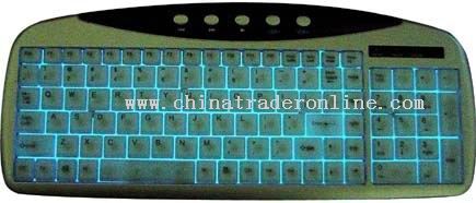 Electron luminescent multimedia keyboard
