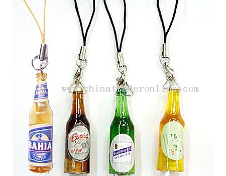 Mobile flashing bottle pendant