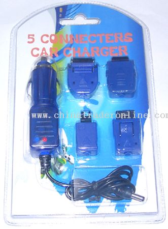 USB Car charger with DC connector from China