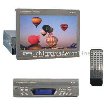 7inch In-Dash TFT LCD Monitor with Radio and TV 