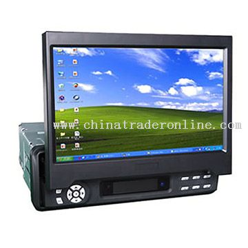 Fully Motorized In-Dash LCD Monitor with VGA and TV 