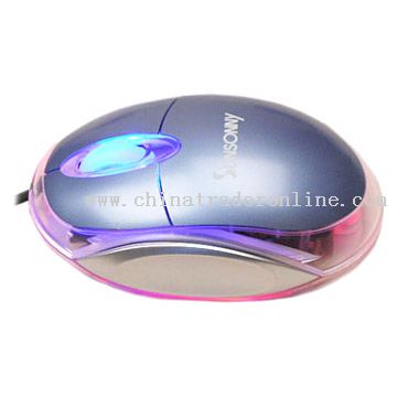 Transparent Wired 3D Optical Mouse 