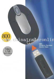 Wireless Optical Mouse(USB Receiver Can Be Put Into The Mosue) from China