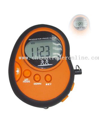 Pedometer with Panic Alarm