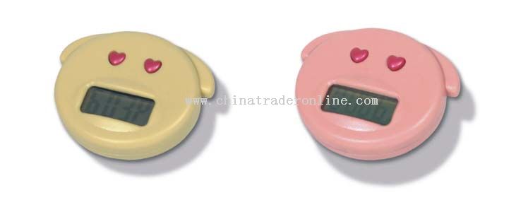 Pig-shape pedometer/step counter with different colors