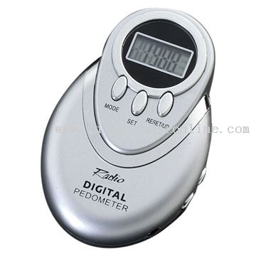 Pedometer with Radio