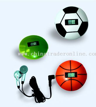 Football/Basketball Pedometer with Radio from China