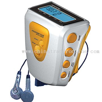 Pedometer with FM Radio from China