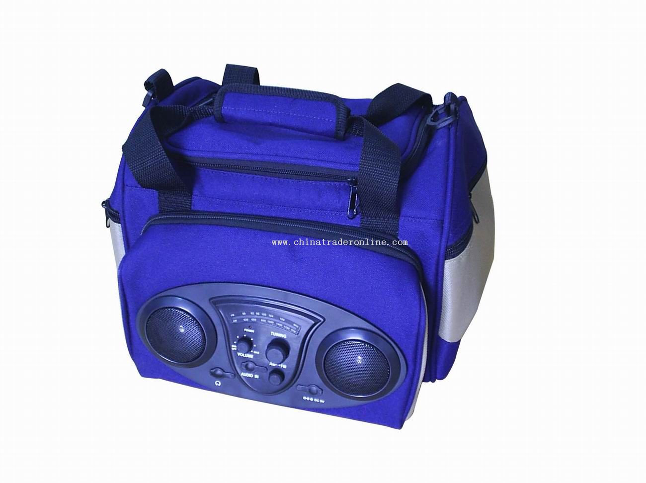 Travelling cooler bag radio