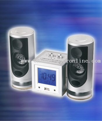 MULTIFUNCTION RADIO WITH TWO EXTERNAL SPEAKERS