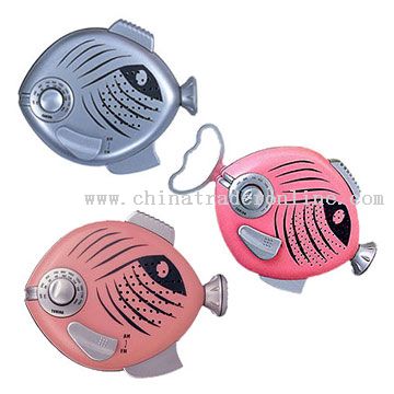 Fish Shaped AM / FM Tuning Shower Radio from China