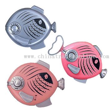 Fish Shaped AM / FM Tuning Shower Radio