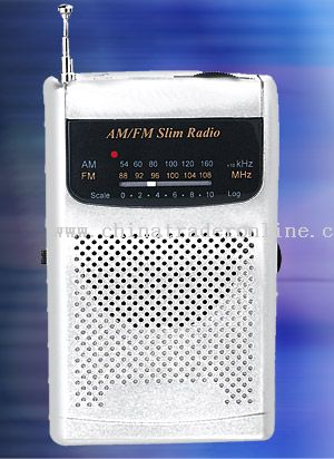 AM/FM SLIM POCKET RADIO