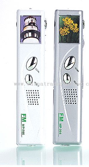 FM auto scan Pen Radiowith earphone and torch from China