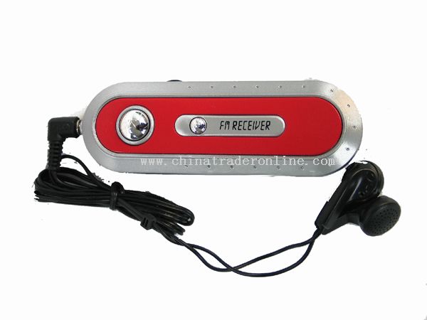 FM auto scan radio with earphone from China