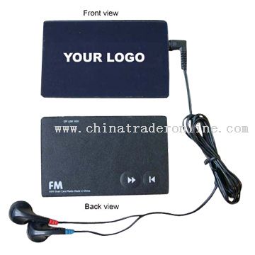 Credit Card Shaped FM Auto Scan Radio from China