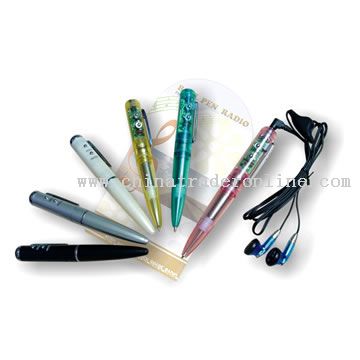 Plastic Radio Pen from China