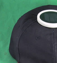 Monocrystalline Solar Fan cotton twill Cap