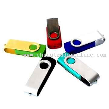 USB FLASH DISK With Metal Revolving Cap