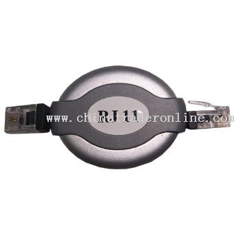 RJ11 to RJ11 Retractable Cable from China