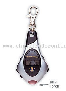 Plastic Chronograph LCD keychain from China