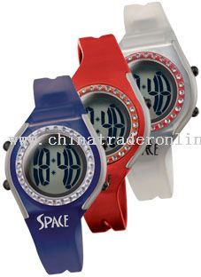Plastic LCD Watch from China