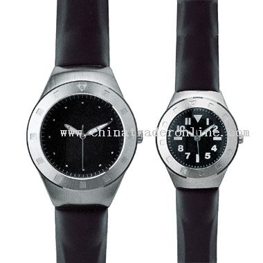Brushed silver Lovers Watch