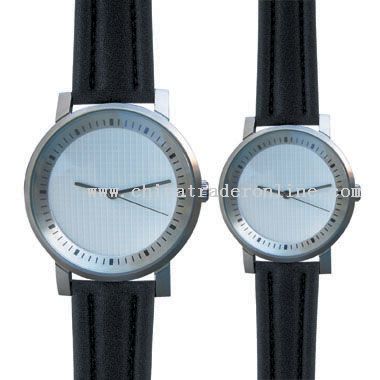 Brushed silver Lovers Watch from China