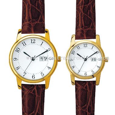 Shiny gold Lovers Watch from China