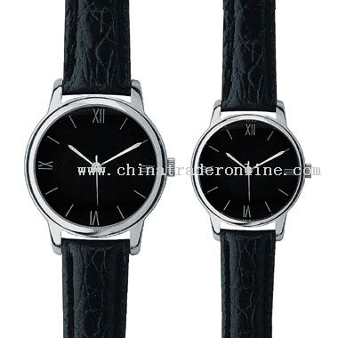 Shiny silver Lovers Watch
