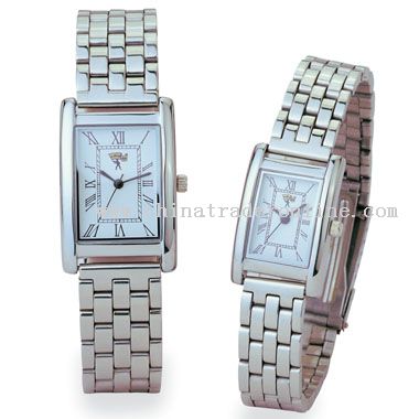 Shiny silver Lovers Watch