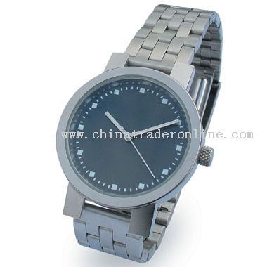 matt silver Gents Watch