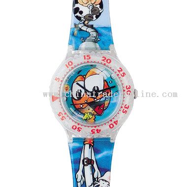 transparent Plastic Watch from China