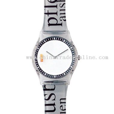 transparent Plastic Watch from China