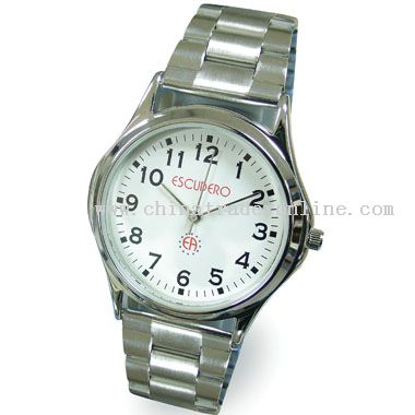 shiny silver romotional Watch